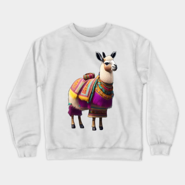 Alpaca Crewneck Sweatshirt by Moulezitouna